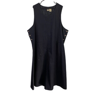 Copper Canyon Black Sleeveless Long Shift Dress Size 3W